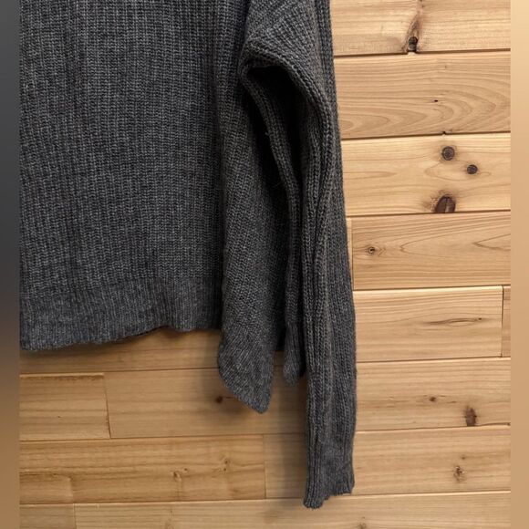 Eileen Fisher Size Medium Yam Wool Blend Funnel Cowlneck Boxy Sweater - Picture 7 of 11
